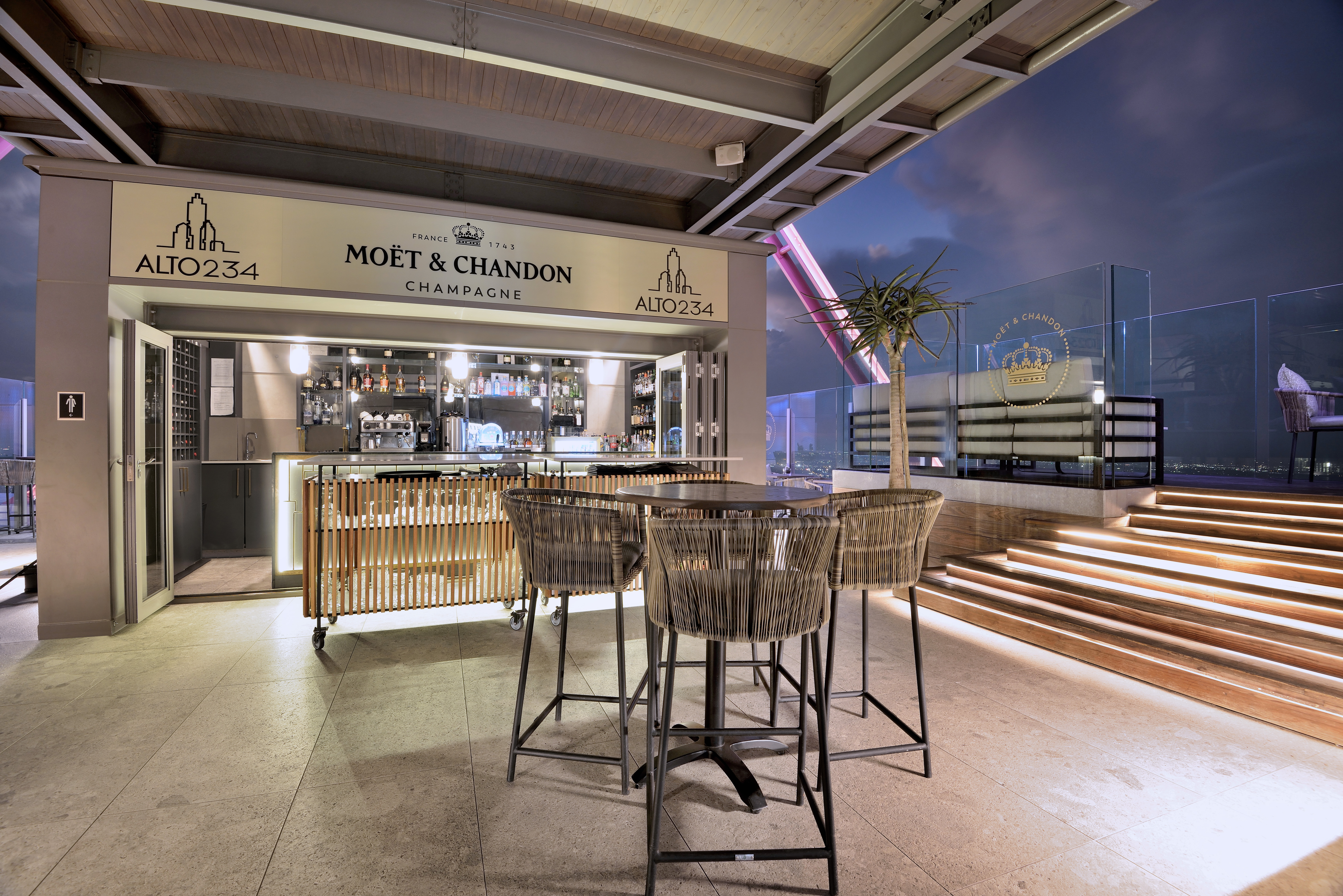 Alto Bar at dusk